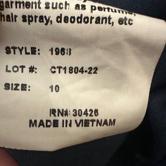 Bari Jay | Square Neck Spaghetti Strap Chiffon Evening Gown Dress Size 10 - NWT - Picture 10 of 11